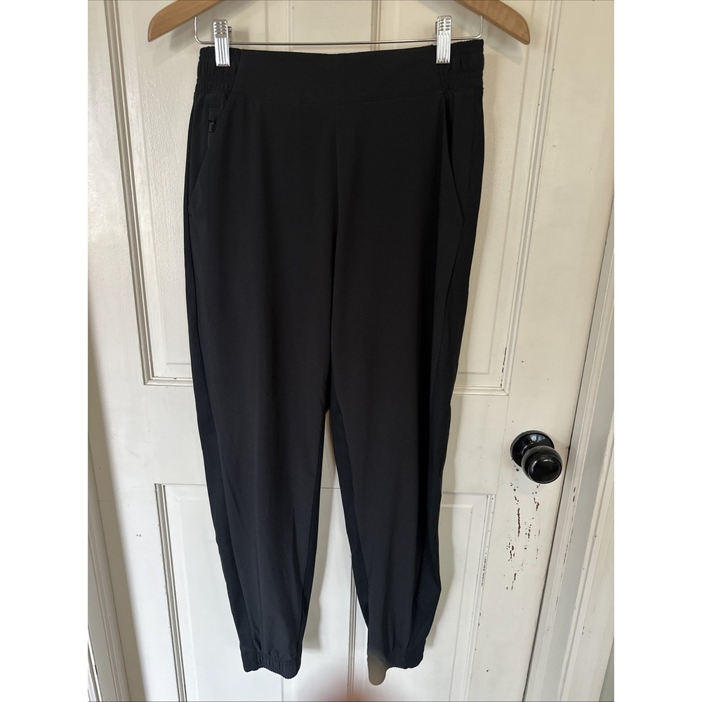 Athleta Black Brooklyn Legacy Mid‎ Rise Jogger Pants Size 6 Stretch Travel